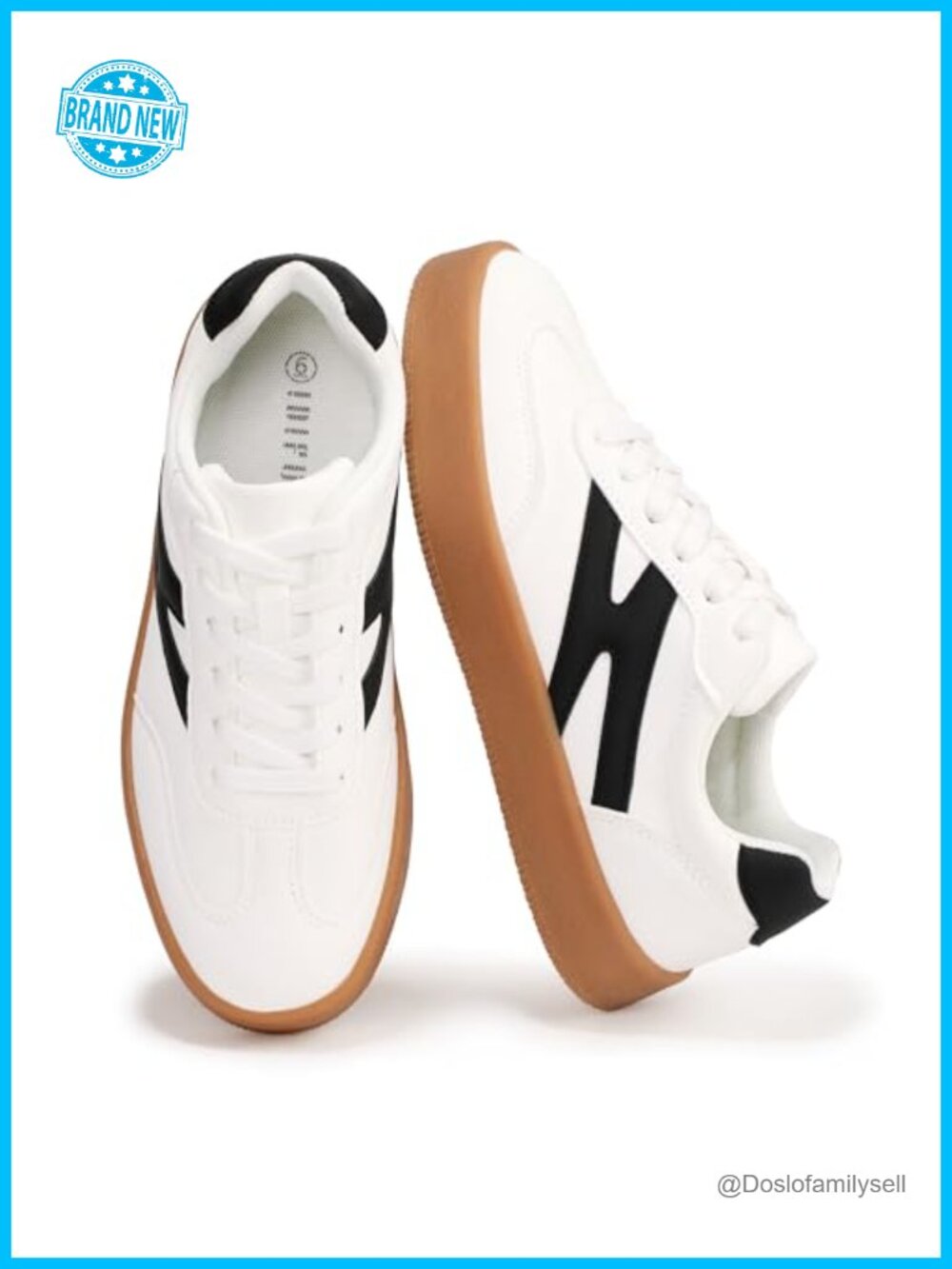 Women's Platform Sneakers Lace-Up Comfortable Lightweight Casual